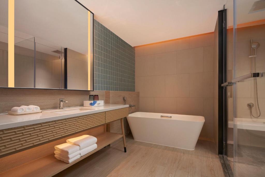 Koupelna v ubytování Element Xiamen Tong'an