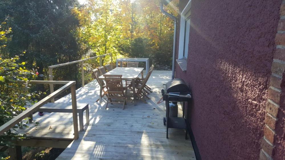 Balkón nebo terasa v ubytování Ferienhaus Anjofina Ferienwohnung Sasse
