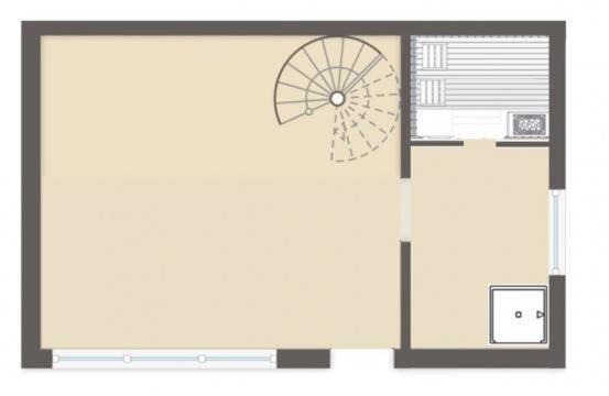 Půdorys ubytování Ferienhaus Anjofina Ferienwohnung Sasse