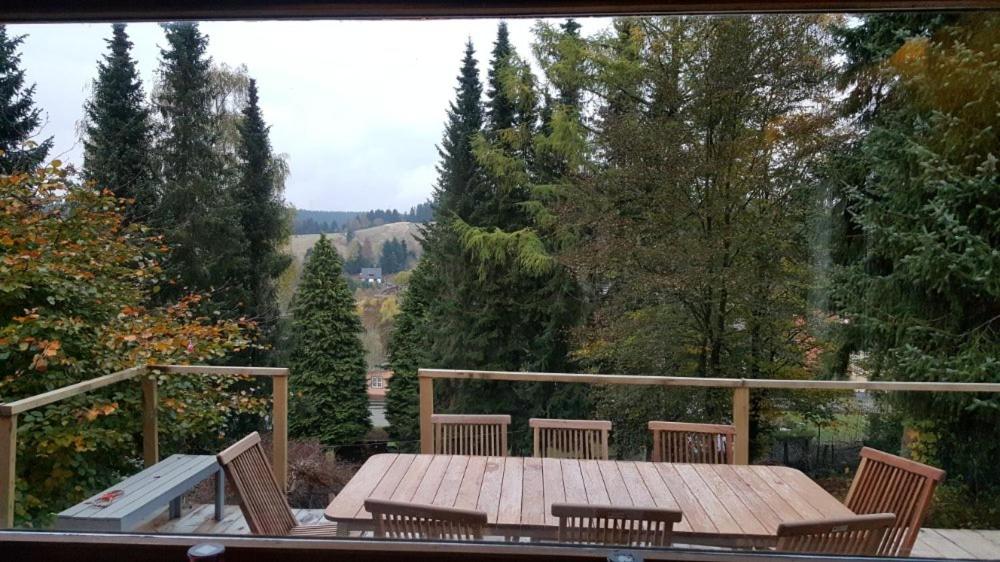 Balkón nebo terasa v ubytování Ferienhaus Anjofina Ferienwohnung Sasse