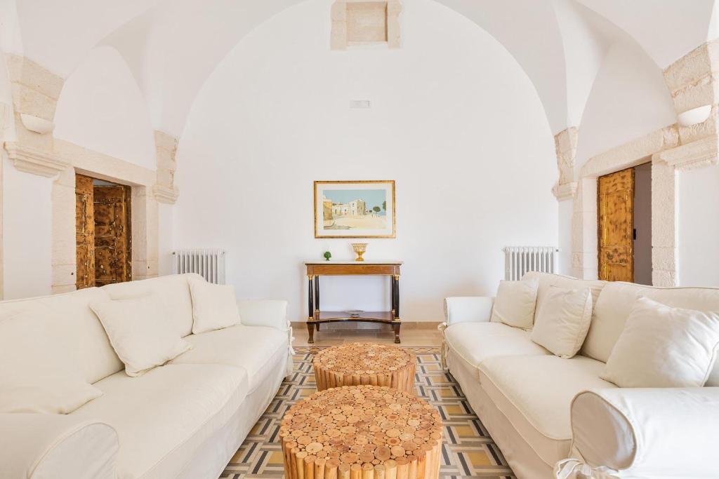 Posezení v ubytování Masseria Nicola Casavola