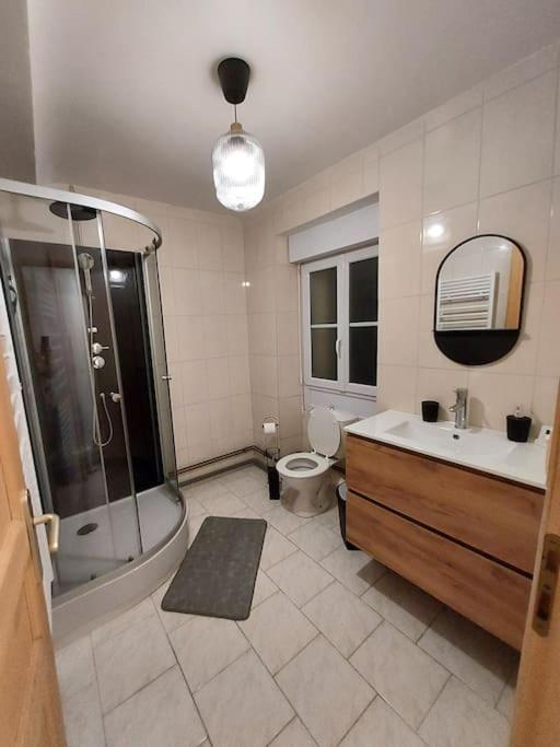 Koupelna v ubytování Koh'm à la maison