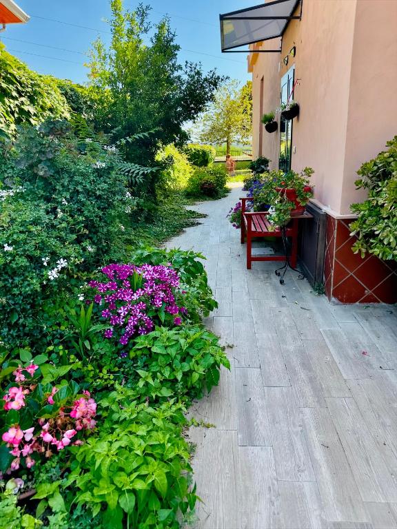 Vonkajšia záhrada v ubytovaní Puteoli house