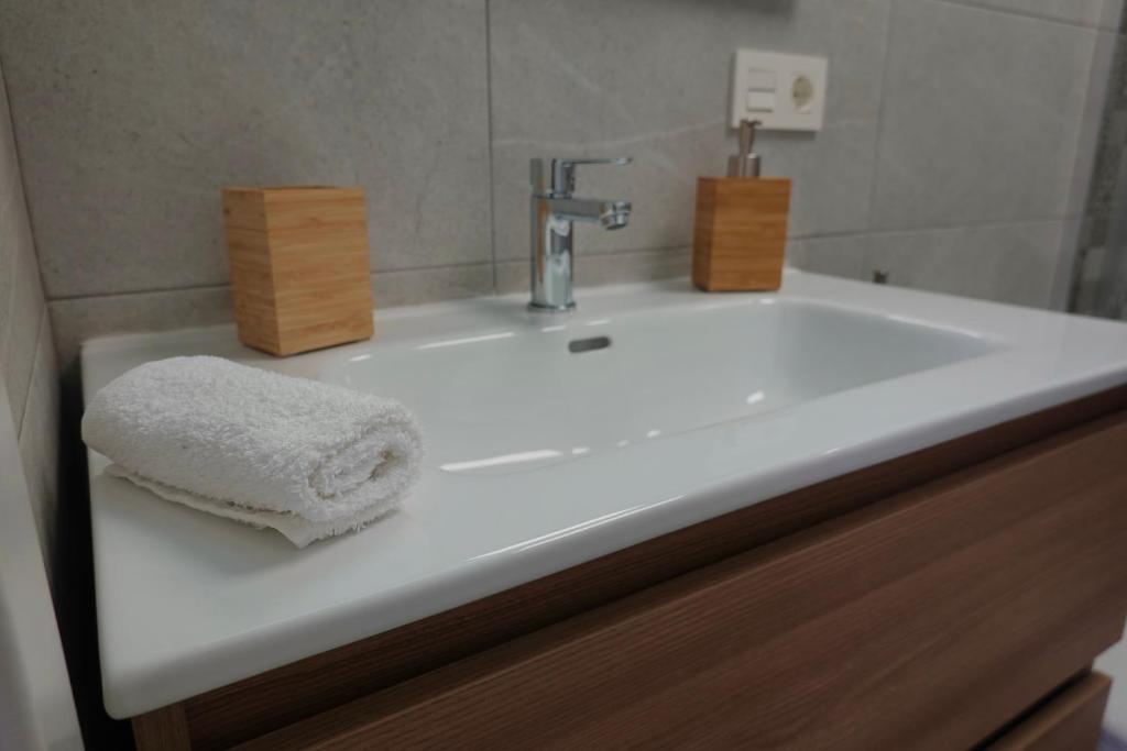 Koupelna v ubytování Apartamento AstaRegia