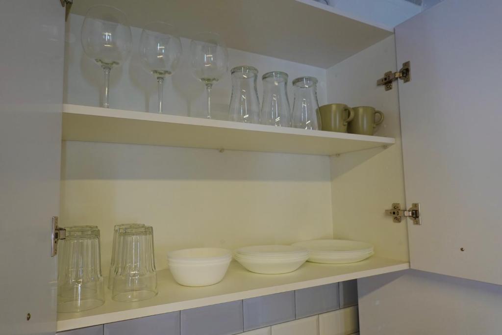 Kuchyň nebo kuchyňský kout v ubytování Apartamento AstaRegia