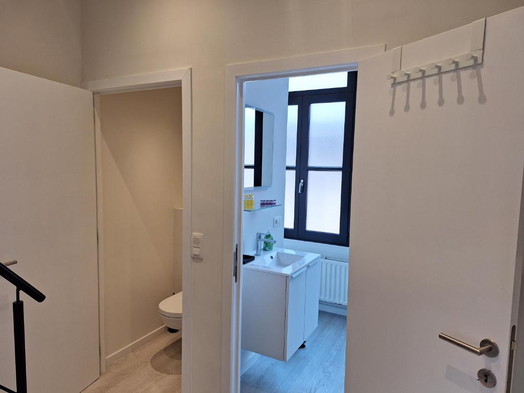 Koupelna v ubytování Huis ALNA 3