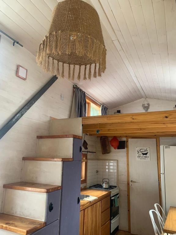 Kuchyň nebo kuchyňský kout v ubytování Hermosa Tiny House con Vista al Chapelco