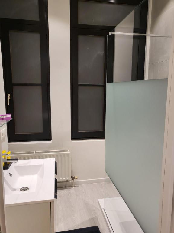 Koupelna v ubytování Huis ALNA 3