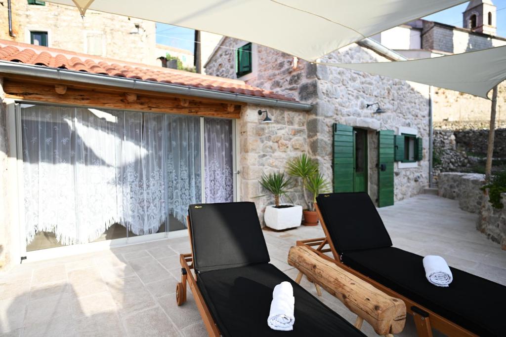 Balkón nebo terasa v ubytování Villa Teza Hvar