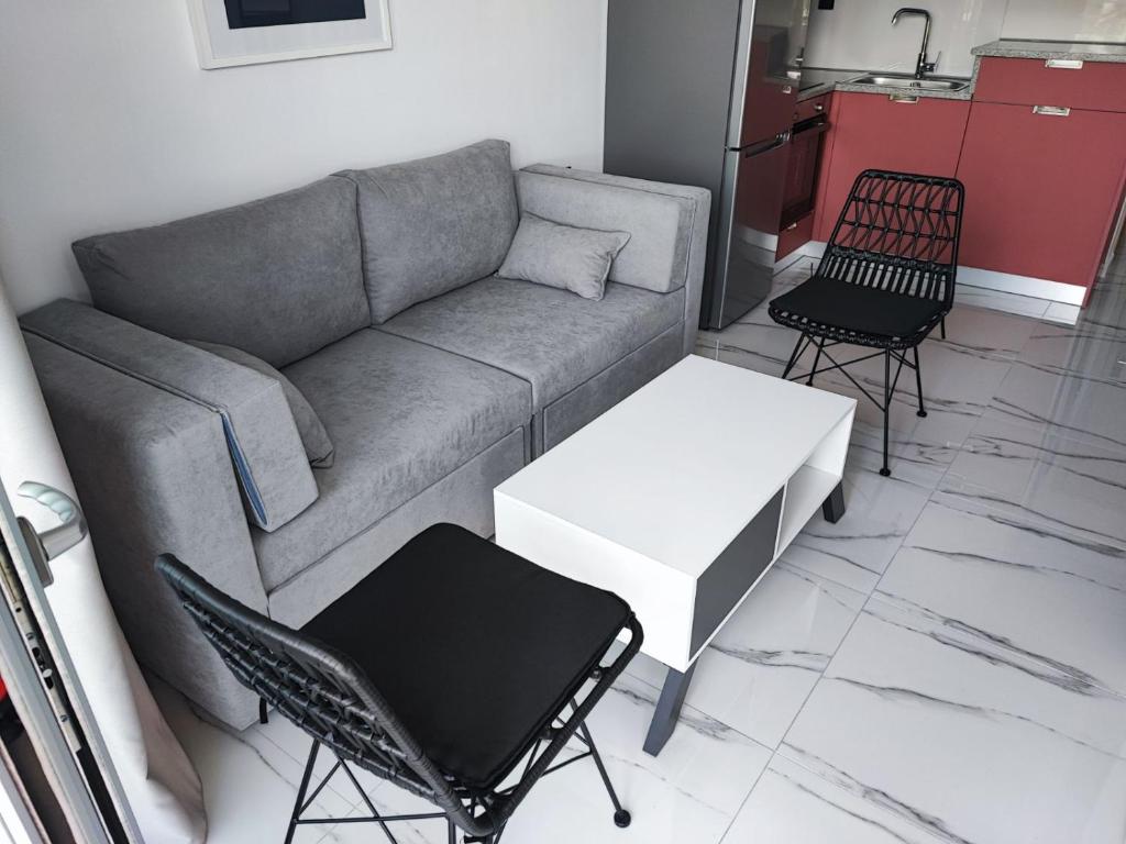 Posezení v ubytování suite apartment Αdonis