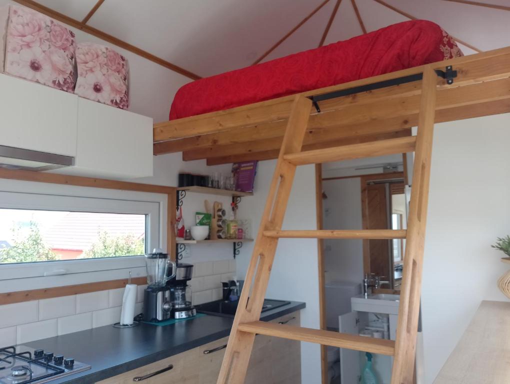 Una cocina o zona de cocina en Tiny House Cluj with Jacuzzi