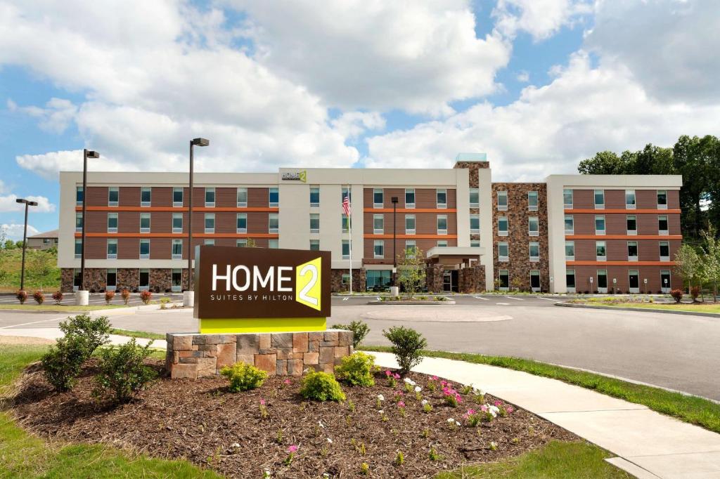 a home sign in front of a building at Home2 Suites by Hilton Pittsburgh - McCandless, PA in McCandless Township