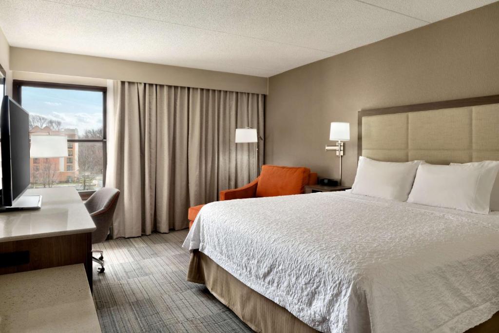 Postel nebo postele na pokoji v ubytování Hampton Inn Philadelphia/Mt. Laurel