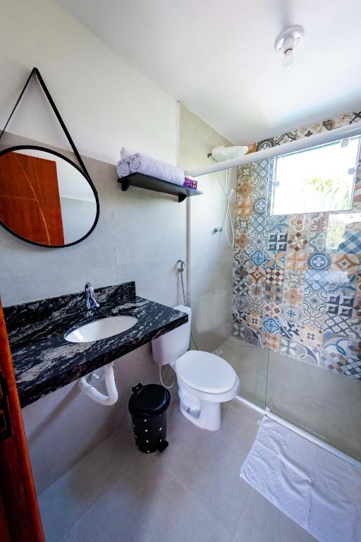 Koupelna v ubytování Flats 2 Locação Penedo RJ