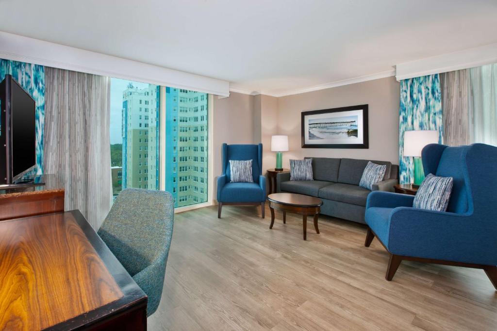 Hilton Garden Inn Virginia Beach Oceanfront - Quarto Queen-Size Com Duas Camas Queen-Size - Ocean Front