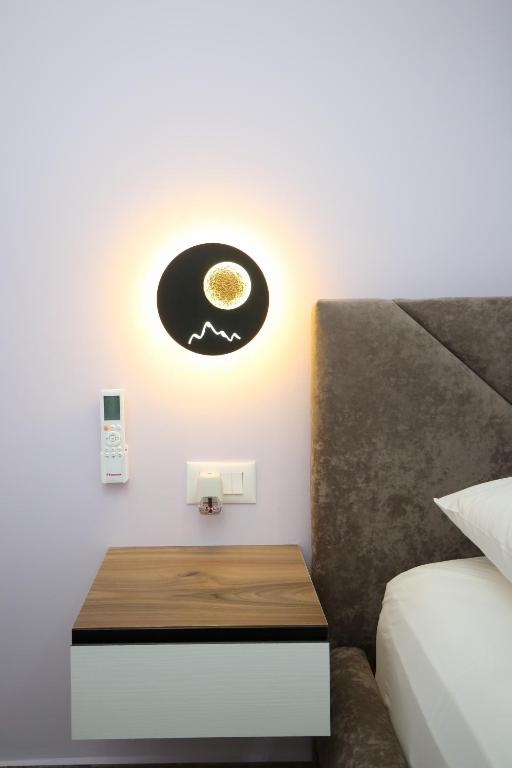 Voodi või voodid majutusasutuse Queen Apartmets Vlore toas