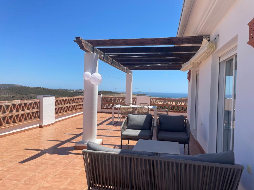 Balkón nebo terasa v ubytování Penthouse with exceptionel view, Miraflores
