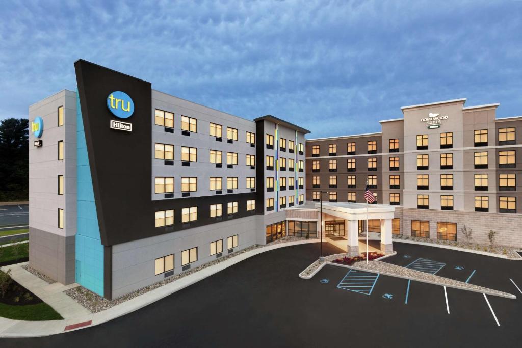 a rendering of a hotel with a building at Tru by Hilton Albany Crossgates Mall in Albany