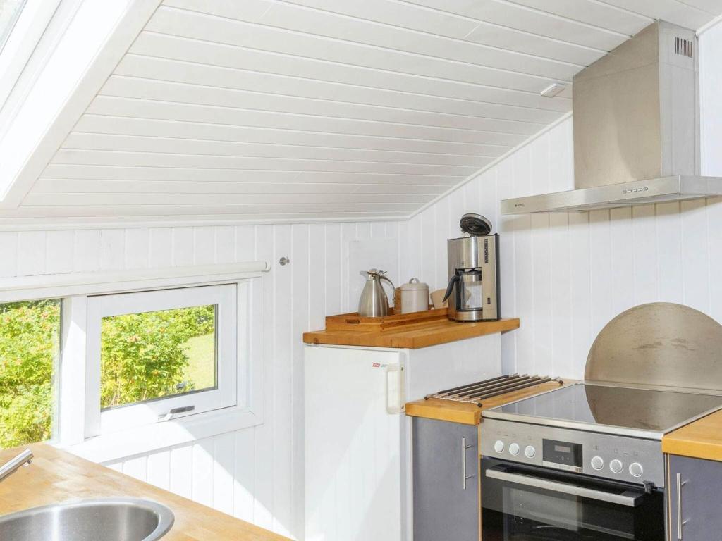 Kuchyň nebo kuchyňský kout v ubytování Holiday home Fjerritslev IX