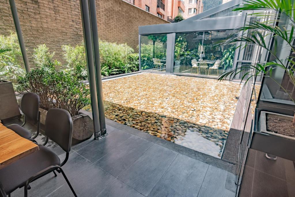 Patio nebo venkovní prostory v ubytování GHL Bioxury Hotel