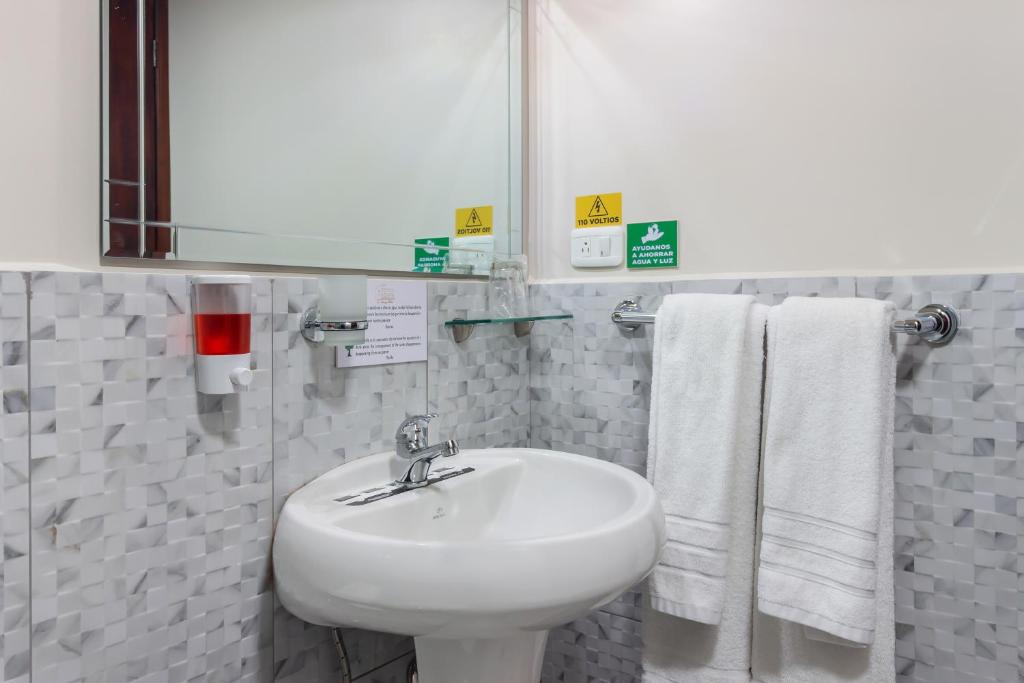 Koupelna v ubytování Hotel La Cartuja