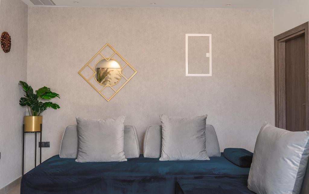 Χώρος καθιστικού στο Cactus Villas