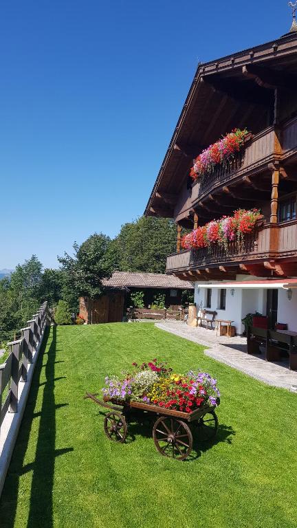 Vonkajšia záhrada v ubytovaní Appartement Oberschernthann