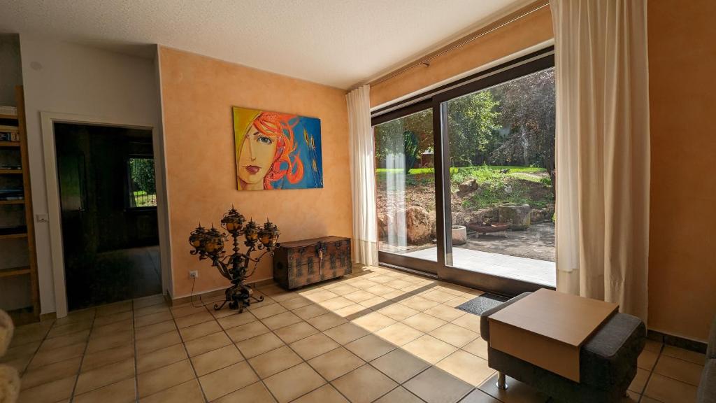 Posezení v ubytování FeWo Sonnenschein Bungalow