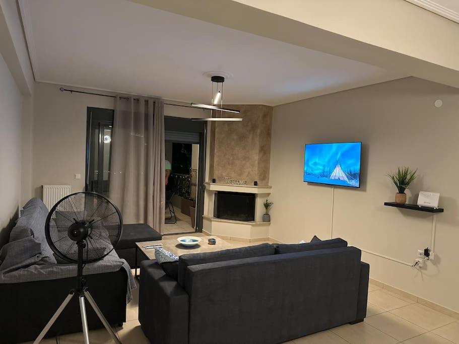 TV a/nebo společenská místnost v ubytování aphome