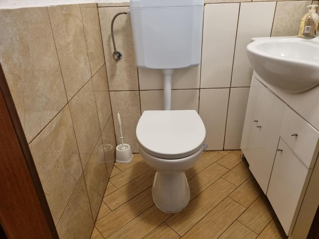 Koupelna v ubytování Caci