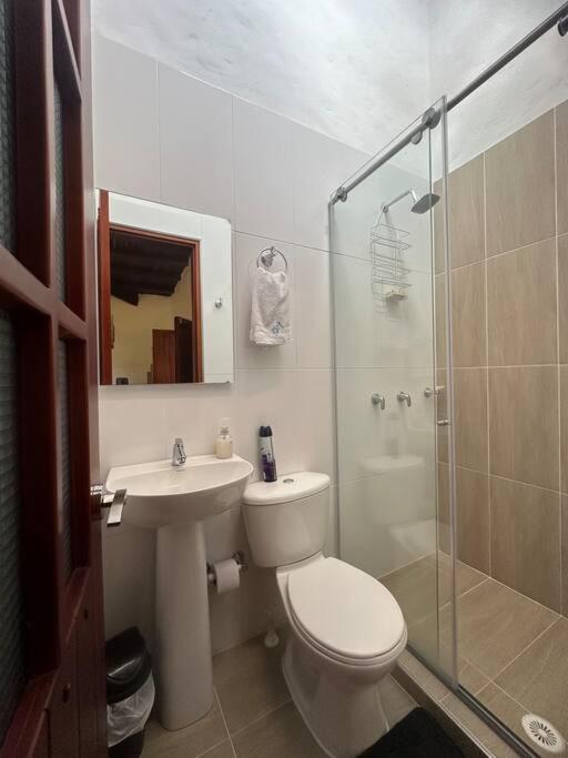 Koupelna v ubytování Casa Victoria