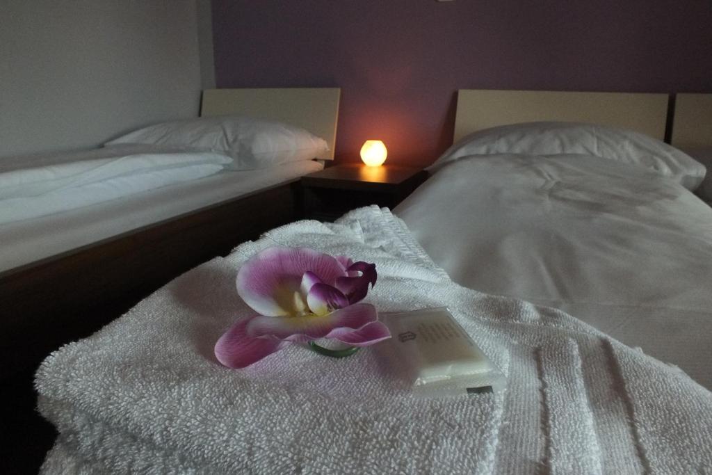 Postel nebo postele na pokoji v ubytování Hotel Golf Bitozeves