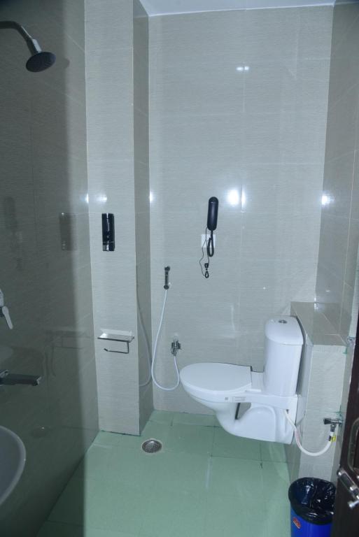 Koupelna v ubytování Hotel Gridhakuta International