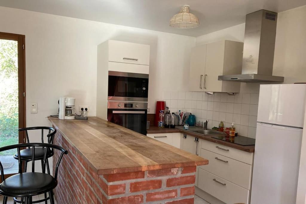 Kuchyň nebo kuchyňský kout v ubytování Gîte Rando - Marquenterre