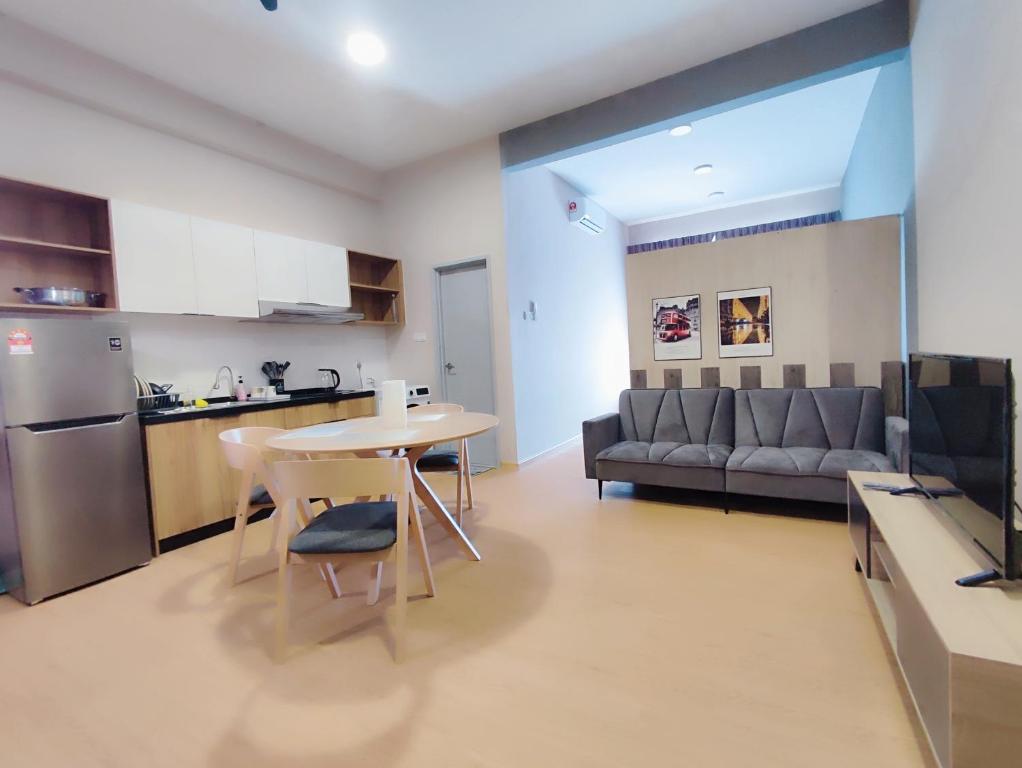Η κουζίνα ή μικρή κουζίνα στο Mahkota Valley AMAZING#Pool View Studio Suite