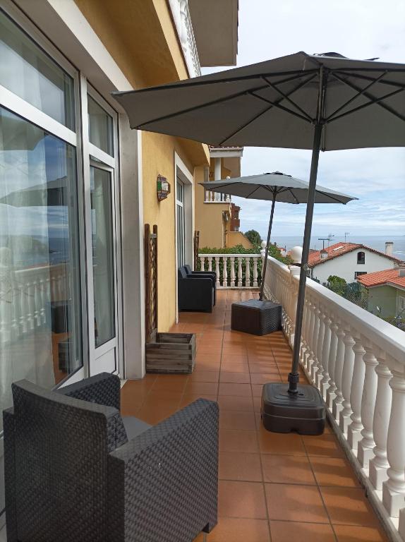 A balcony or terrace at La Cariñosa