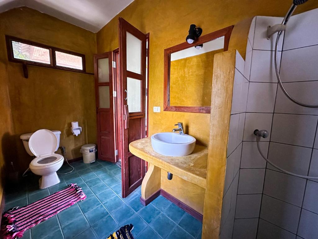 Koupelna v ubytování Pairadise Hotel
