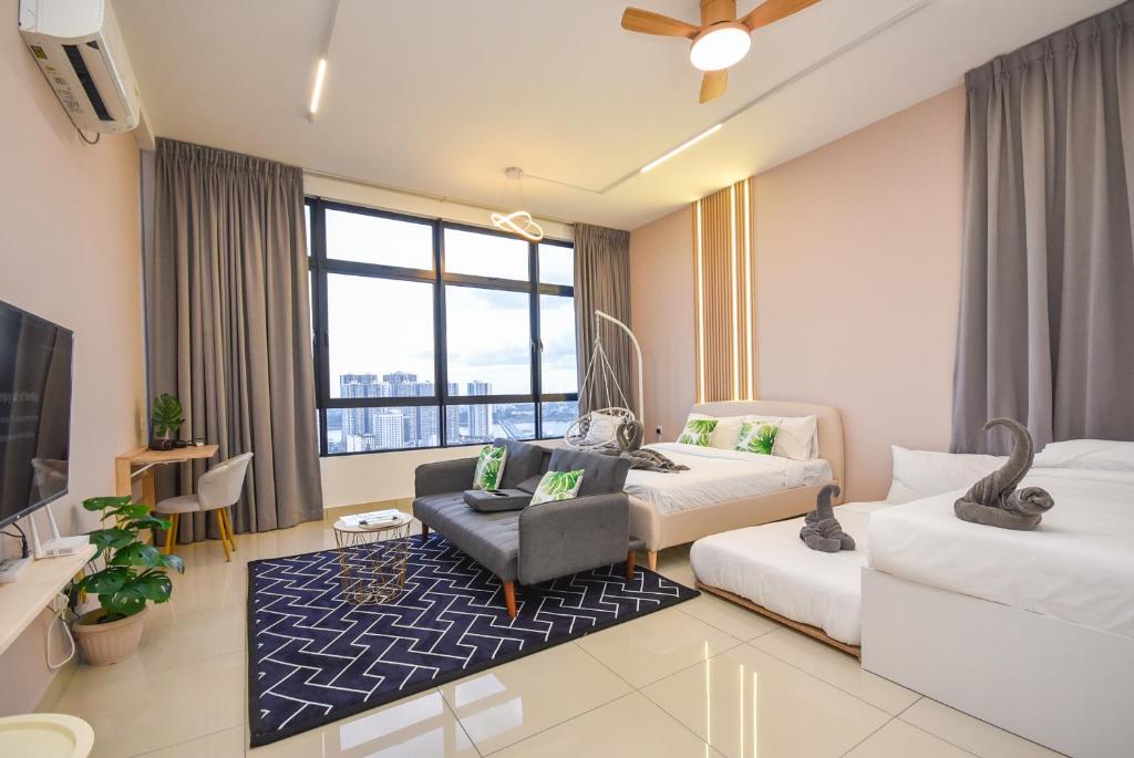 Twin Tower Residence by Nest Home【5 mins walk to CIQ】 - Studio -appartement Met Uitzicht Op Zee