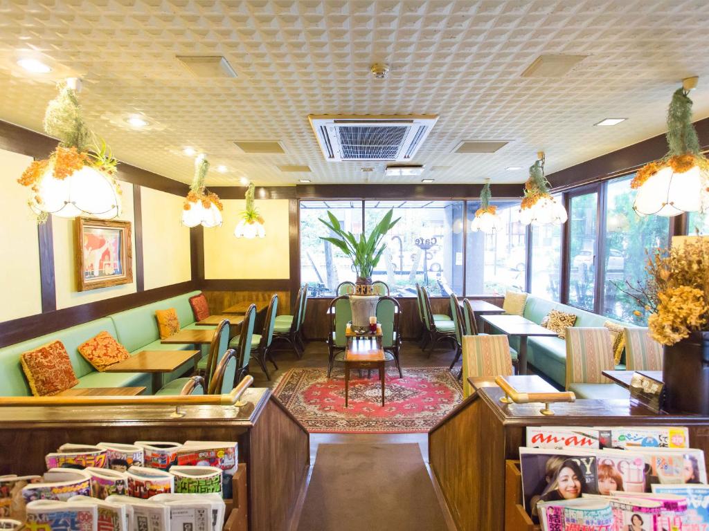 Posezení v ubytování Hotel AreaOne Okayama