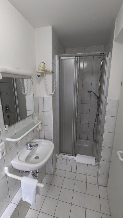 Koupelna v ubytování Gästehaus Ziegler