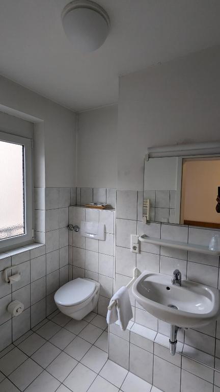 Koupelna v ubytování Gästehaus Ziegler