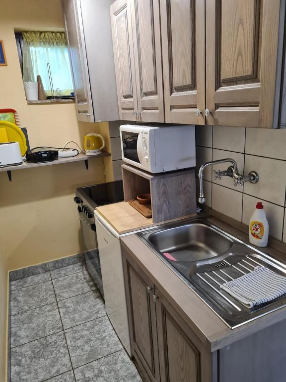 Kuchyň nebo kuchyňský kout v ubytování Croatia Cottage