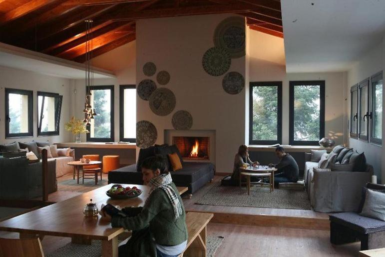 Posezení v ubytování Natura Hotel Vytina