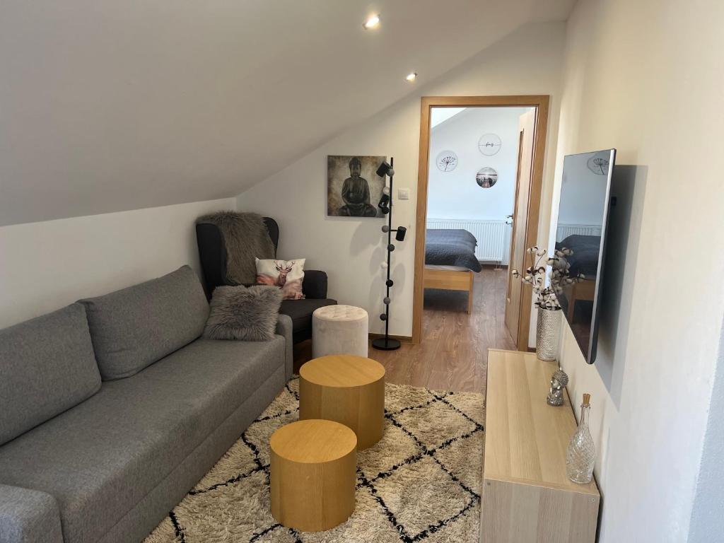 Posezení v ubytování Aviatik apartments