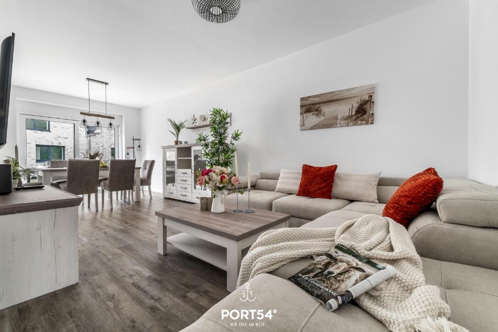 Istumisnurk majutusasutuses Ferienhaus Inselloft Fehmarn