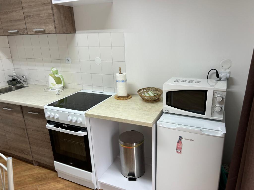 Kuchyňa alebo kuchynka v ubytovaní Kondé Apartments B