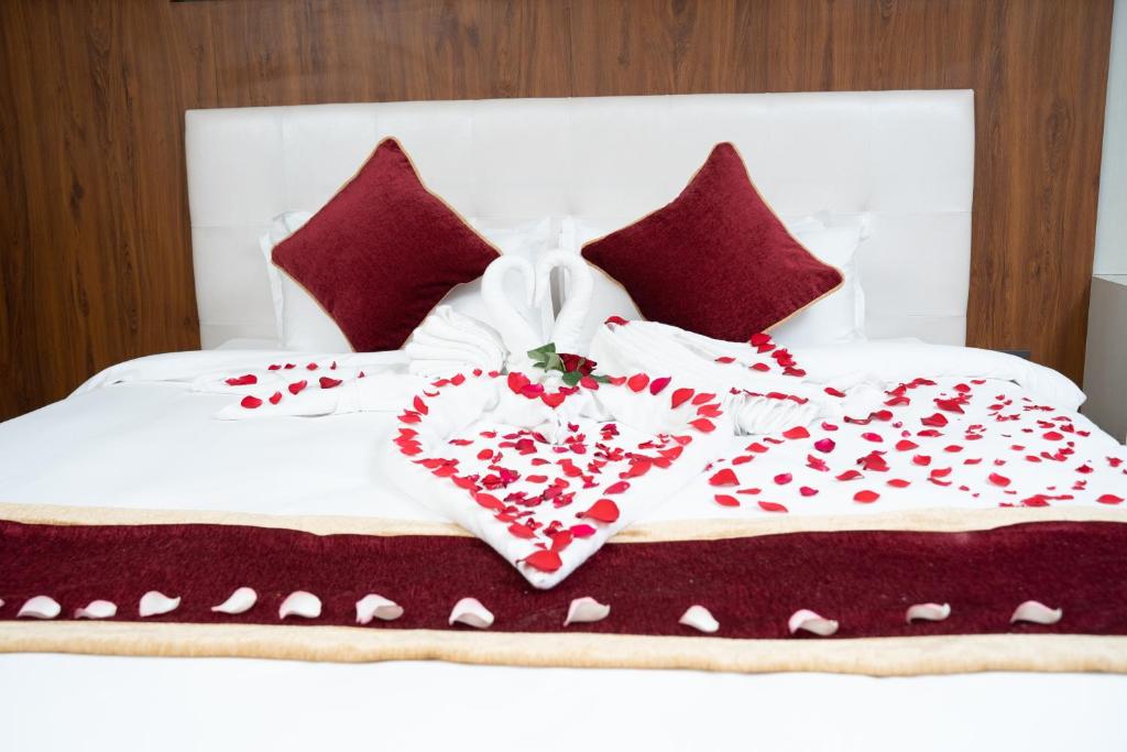 Postel nebo postele na pokoji v ubytování Hotel Palazzo