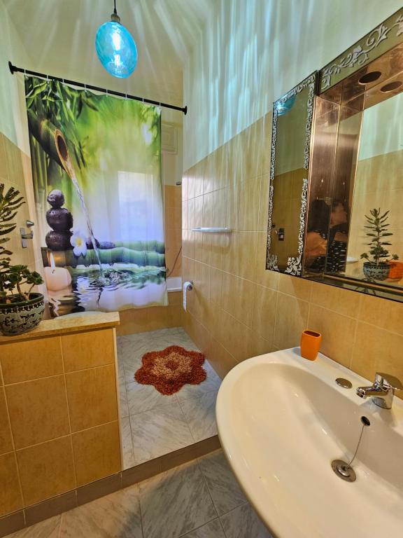 Koupelna v ubytování Casetta Vannella