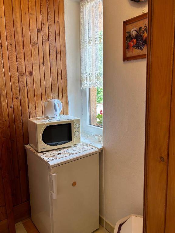 Kuchyň nebo kuchyňský kout v ubytování Privát Lenka
