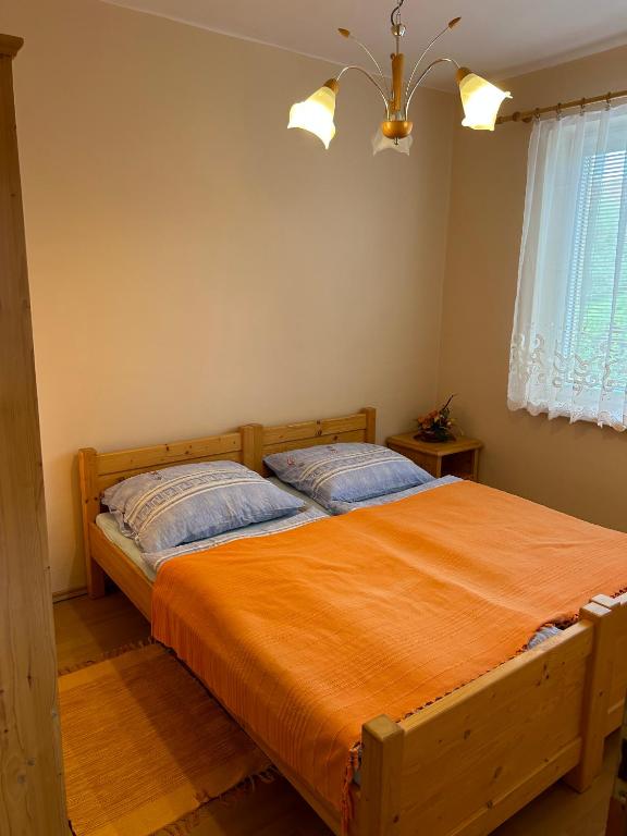 Postel nebo postele na pokoji v ubytování Privát Lenka
